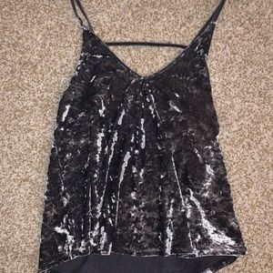 crushed velvet tank